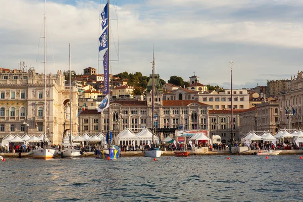 Barcolana regatta on october — Stock Photo, Image