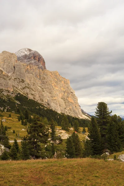 Dolomiterna, cima del passo. Falzarego — Stockfoto