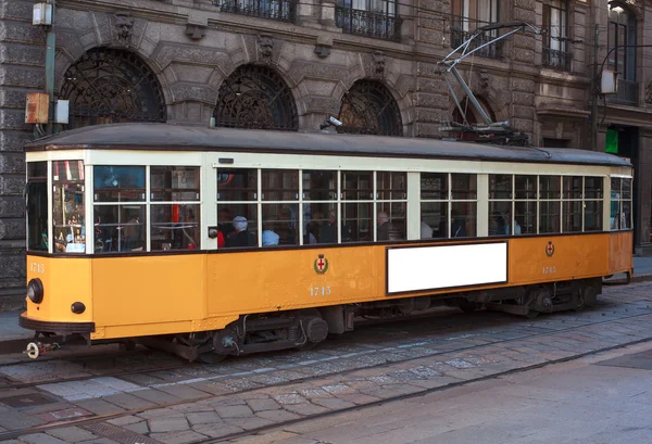 Tramvaje v Miláně — Stock fotografie