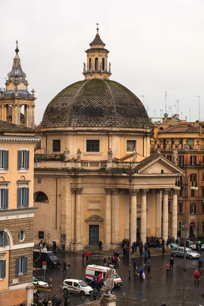 Kostel santa maria dei miracoli, Řím — Stock fotografie