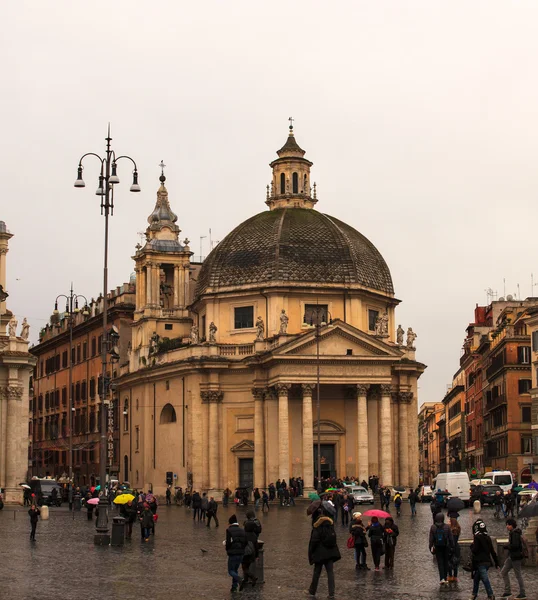 Kostel santa maria dei miracoli, Řím — Stock fotografie