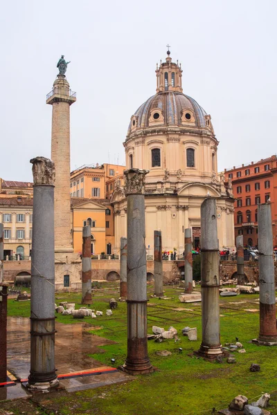 Fóruns Imperiais, Fórum de Trajano, Roma — Fotografia de Stock