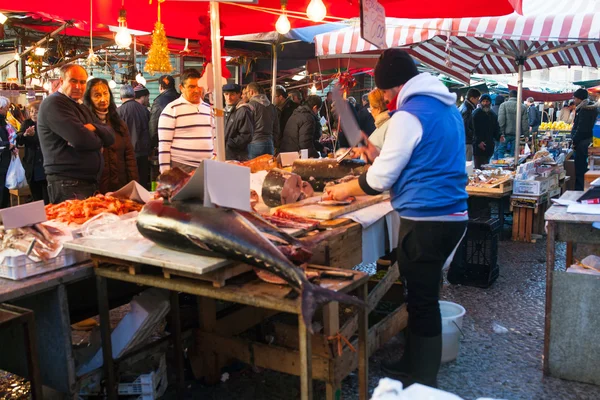 Mercado al aire libre, Palermo — Foto de Stock