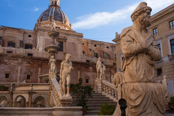 Fontana delle Vergogne a Palermo — Foto Stock