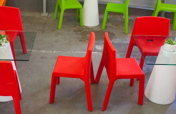 Chaises rouges — Photo