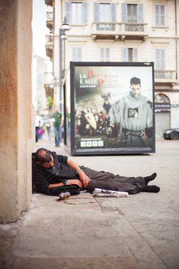 Homeless sleeping