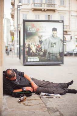 Homeless sleeping