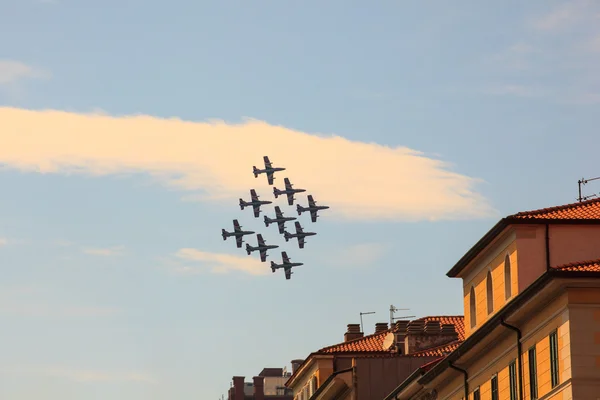 Frecce tricolori — стокове фото