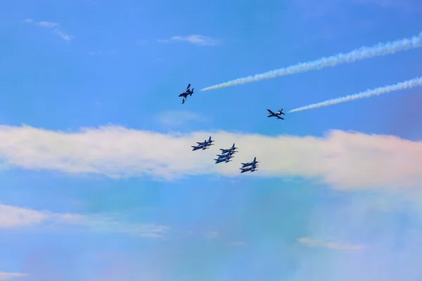 Frecce tricolori — Fotografia de Stock