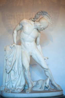 Achille ferito statue