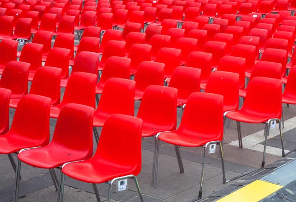 Piros székek — Stock Fotó
