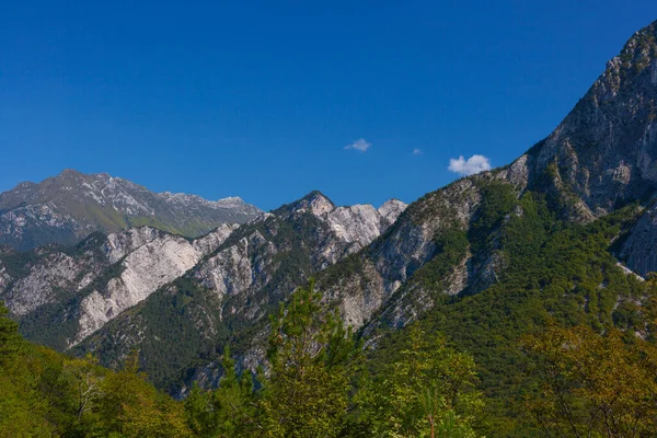 Veduta Delle Alpi Giulie Dalla Valle Sant Agnese — Foto Stock