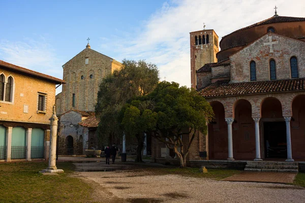 Torcello Italie Janvier Vue Cathédrale Santa Maria Assunta Santa Fosca — Photo