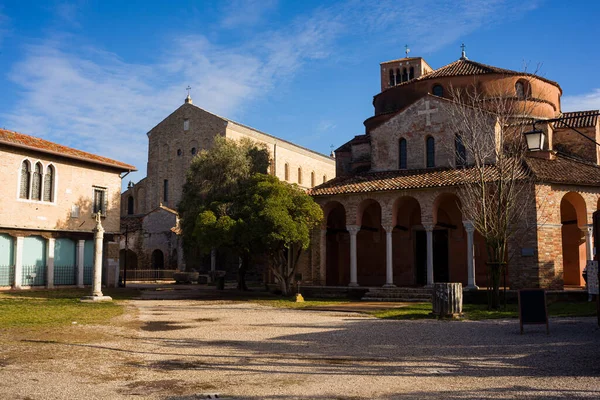Uitzicht Kathedraal Van Santa Maria Assunta Santa Fosca Torcello Venetië — Stockfoto
