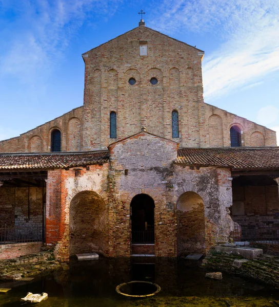 Façade Église Santa Maria Assunta Basilique Santa Maria Assunta Torcello — Photo