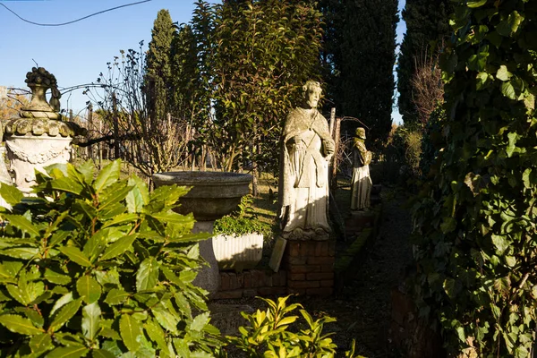 View Stone Sculptures Torcello Island Italy — Stock Photo, Image