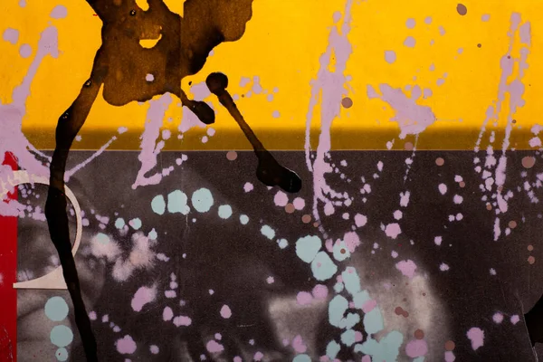 Gayri Resmiyetin Sanat Bilgisinin Resim Tarzıyla Yapılmış Bir Resim Sarı — Stok fotoğraf
