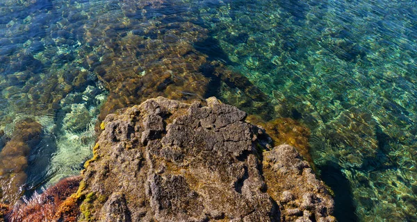 Widok Kolorowe Morze Linosa Sycylia — Zdjęcie stockowe