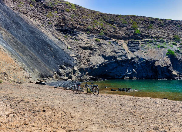 Utsikt Över Det Natursköna Havet Och Lavaberget Linosa Sicilien — Stockfoto