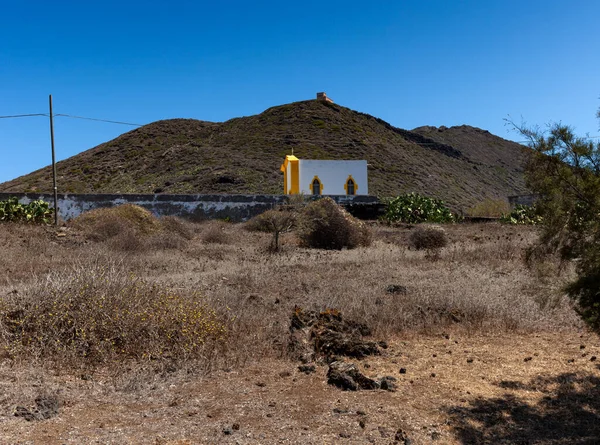 Little Church Linosa Linosa One Pelagie Islands Sicily Channel Mediterranean — стоковое фото