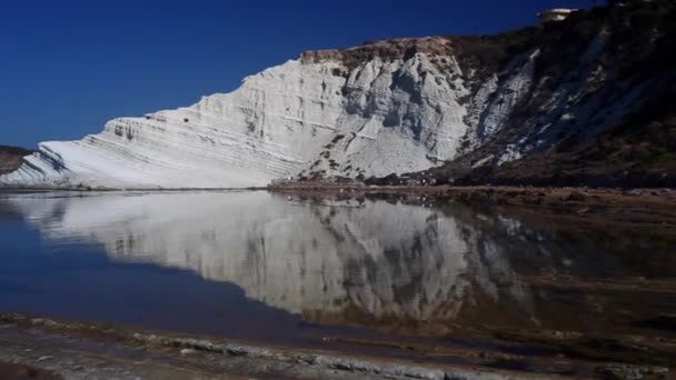 스칼라 전망이다 겐토의 놀라운 다위에 매혹적 석회암 시칠리아 로열티 프리 스톡 비디오