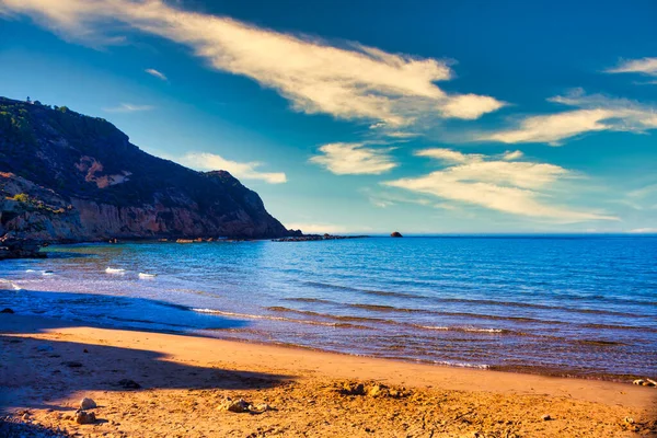 Increíble Vista Playa Capo Rosselló Realmonte Agrigento Sicilia —  Fotos de Stock