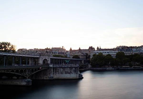 Sunset View Pont Bir Hakeim English Bridge Bir Hakeim Formerly — Foto Stock