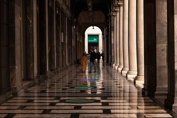 Milan Italy January 2022 Colonnade Crespi Palace January 2022 — Stok fotoğraf