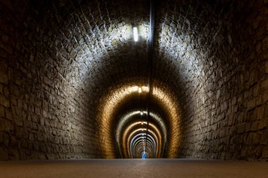  Mysterious ancient gallery in Strunjan, Slovenia. High quality photo