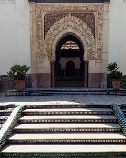 Entrance Grand Mosque Paris Full Beautiful Mosaics — Stockfoto