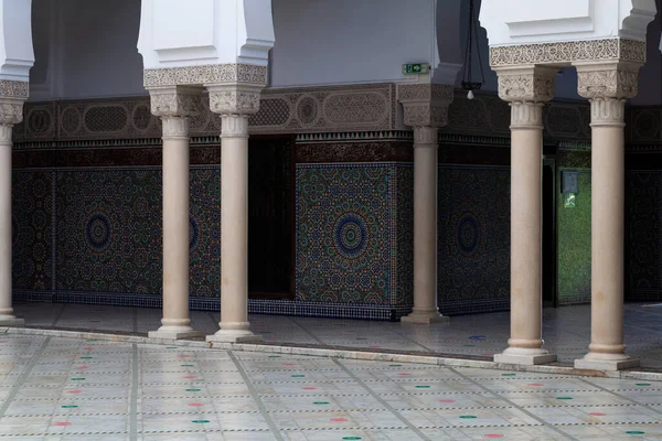 Interior Grand Mosque Paris Full Beautiful Mosaics — Stock Photo, Image