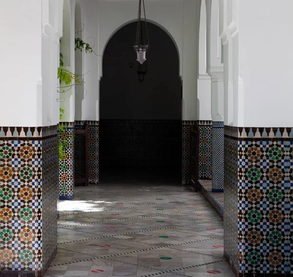 Interior Grand Mosque Paris Full Beautiful Mosaics — Stock Photo, Image