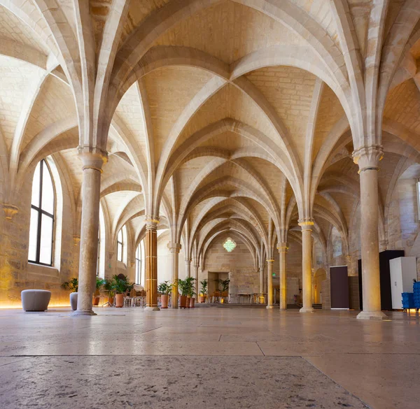 Interior View Refectory College Des Bernardins Paris — Zdjęcie stockowe