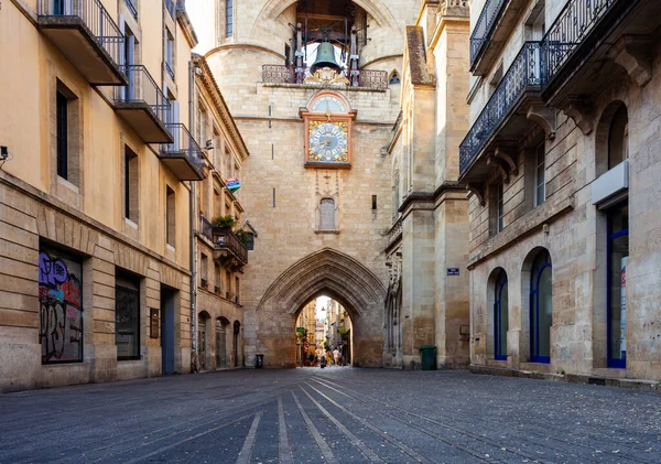 Бордо Франция Июля Вид Портал Гросс Клош Вторые Ворота Средневековых — стоковое фото