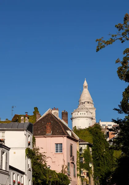 Vue Quartier Montmartre Avec Restaurant Pink House Appelé Maison Rose — Photo