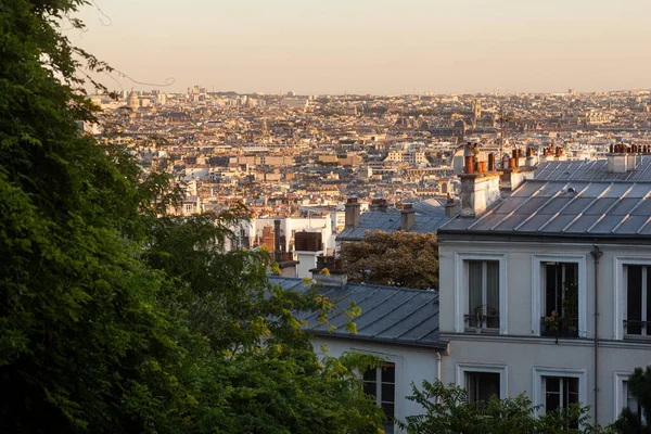Città Parigi Dal Suo Punto Più Alto Montmartre Parigi — Foto Stock