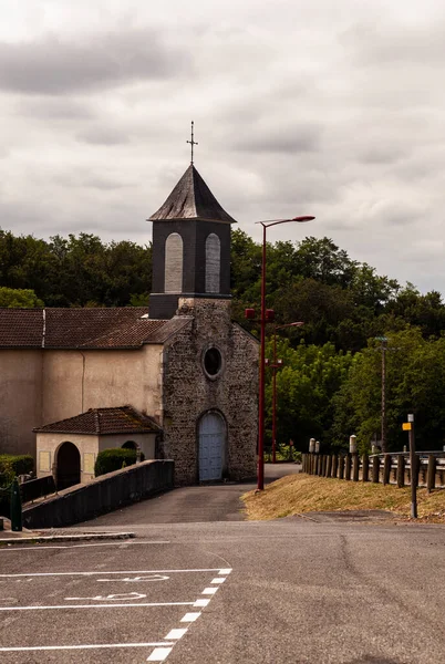 Igreja Saint Pierre Argagnon Longo Rota Chemin Puy Cantão Arthez — Fotografia de Stock