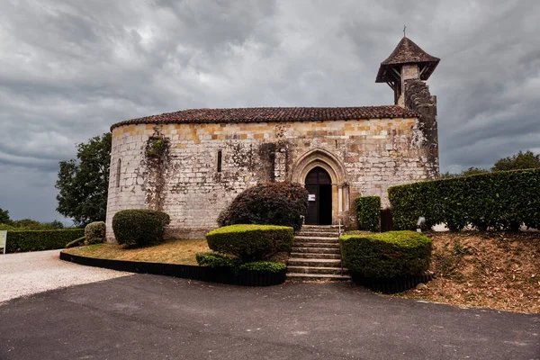 Capilla Caubin Largo Ruta Chemin Puy Cantón Arthez Barn Pirnes — Foto de Stock