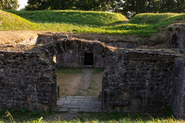 Fransa Nın Navarrenx Kentindeki Hendek Surların Kalıntılarına Bakın — Stok fotoğraf
