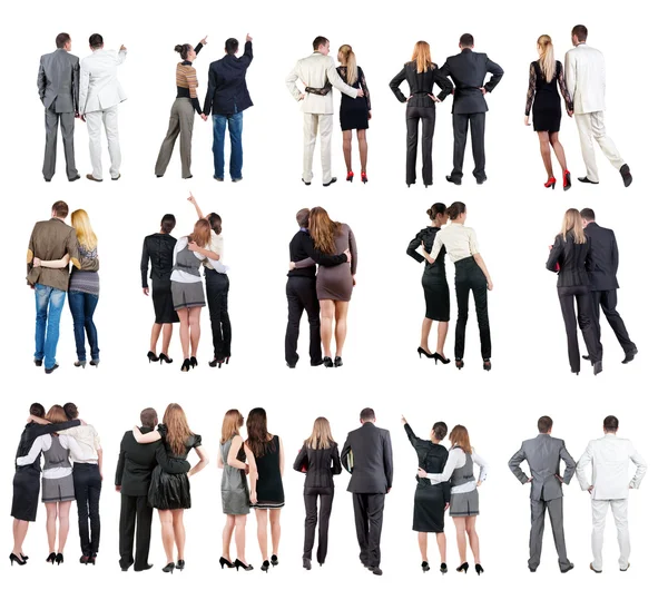 Collection " Back view of business team " — Foto Stock