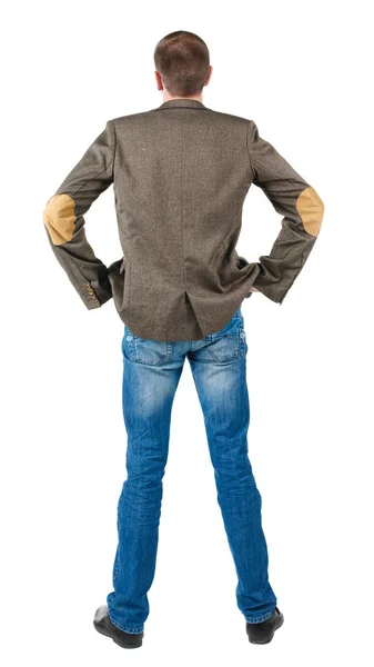 ビジネスの男性のスーツのジャケットの背面図 . — ストック写真