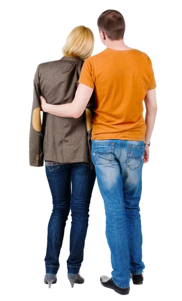 Back view of young couple — Stock Photo, Image