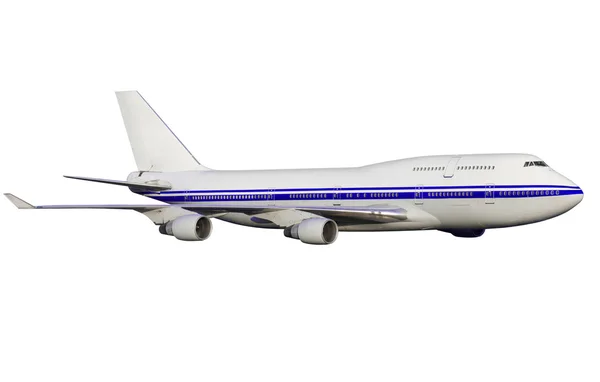 Avião isolado em fundo branco. — Fotografia de Stock