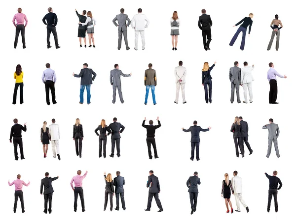 Collection Back view of business — Stockfoto