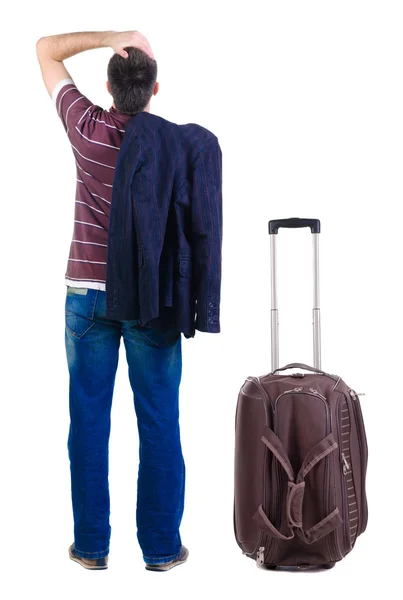 Expert traveling with suitcas — Stock Photo, Image