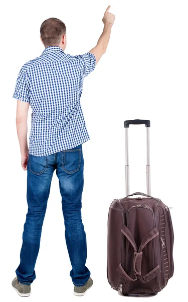 Men traveling with suitcas . — Stock Photo, Image