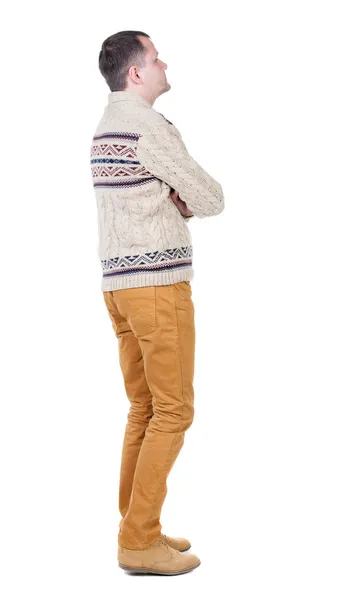 Man in warm sweater — Stock Photo, Image