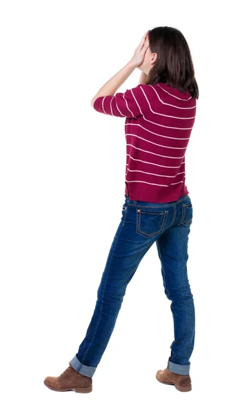 Woman in blue jeans — Stock Photo, Image