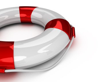 3d lifebuoy izole