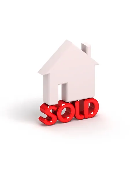 Sold house icon — Stock Photo, Image